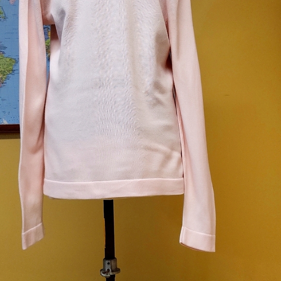Banana Republic Man's Pink Long Sleeves 100% Cotton V-Neck Sweater- Size M - Picture 9 of 14